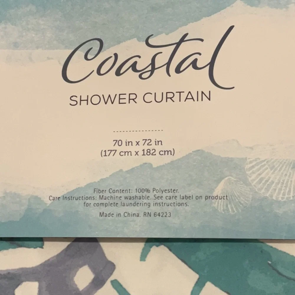 NWT fabric shower curtain